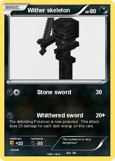 Pokemon Wither skeleton