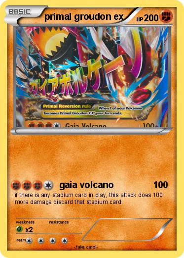 Pokemon primal groudon ex