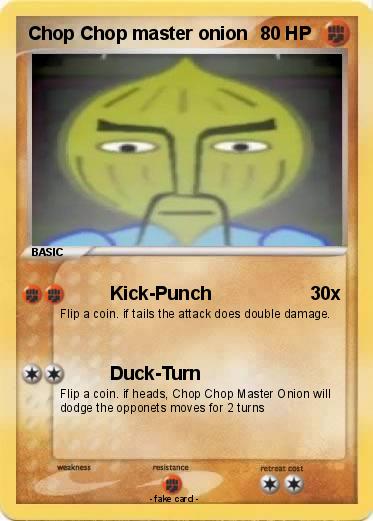 Pokemon Chop Chop master onion