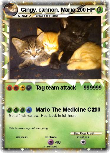 Pokemon Gingy, cannon, Mario