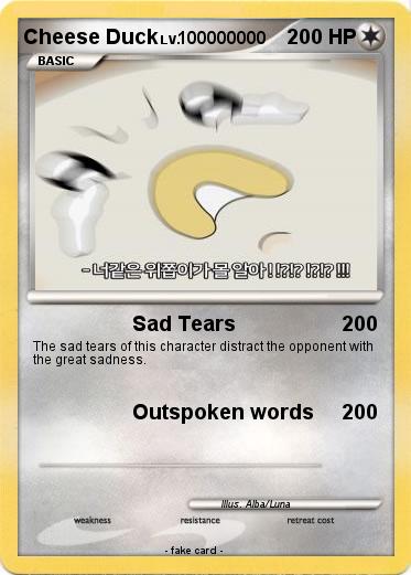 Pokemon Cheese Duck