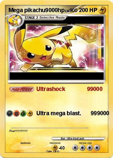Pokemon Mega pikachu9000hp