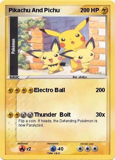 Pokemon Pikachu And Pichu