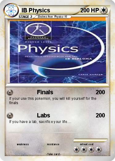 Pokemon IB Physics