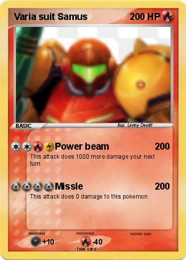 Pokemon Varia suit Samus