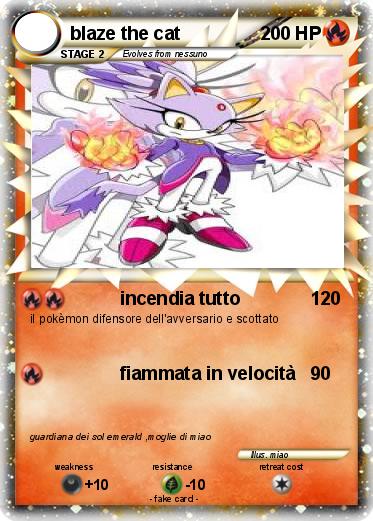 Pokemon blaze the cat