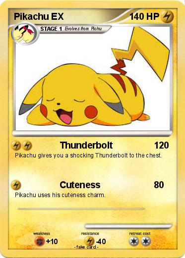 Pokemon Pikachu EX