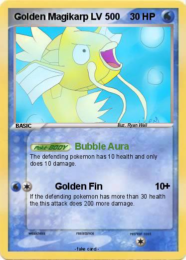 Pokemon Golden Magikarp LV 500