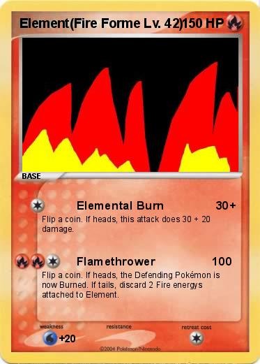 Pokemon Element(Fire Forme Lv. 42)