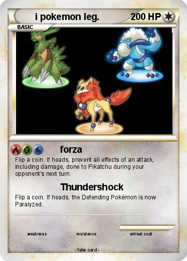 Pokemon i pokemon leg.