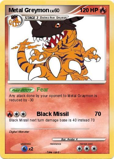 Pokemon Metal Greymon