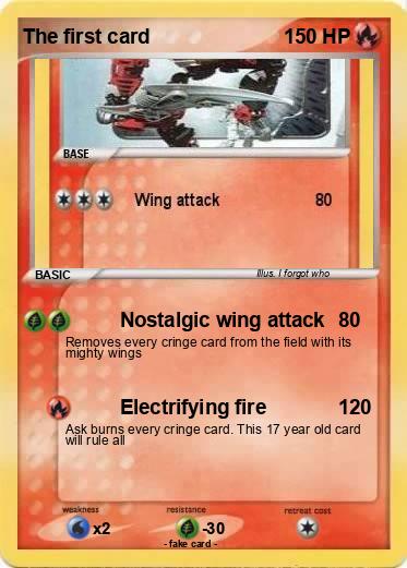 Pokemon The first card