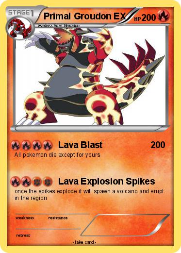 Pokemon Primal Groudon EX