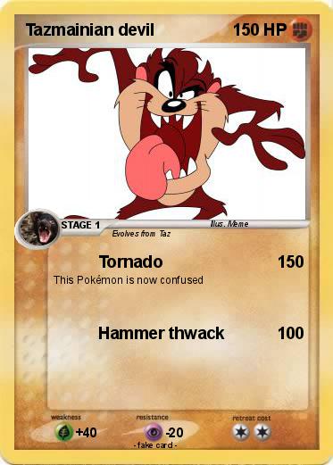 Pokemon Tazmainian devil