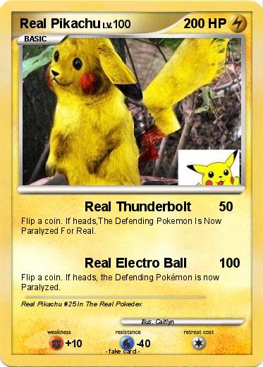 Pokemon Real Pikachu
