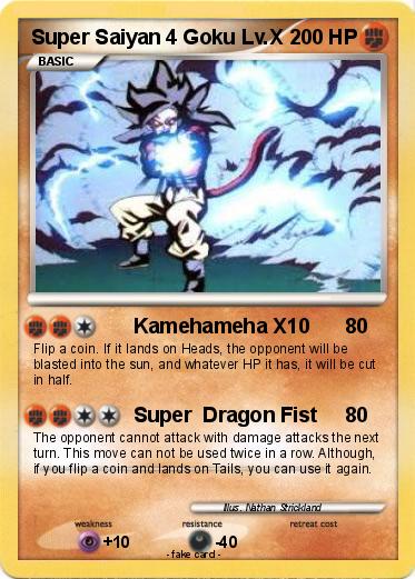 Pokemon Super Saiyan 4 Goku Lv.X