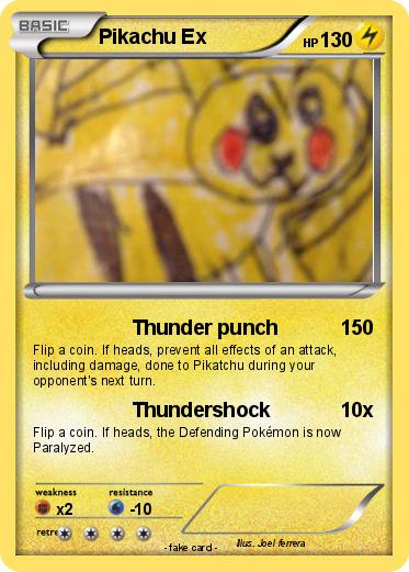Pokemon Pikachu Ex