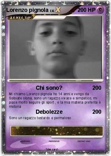 Pokemon Lorenzo pignola