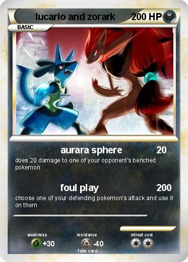Pokemon lucario and zorark