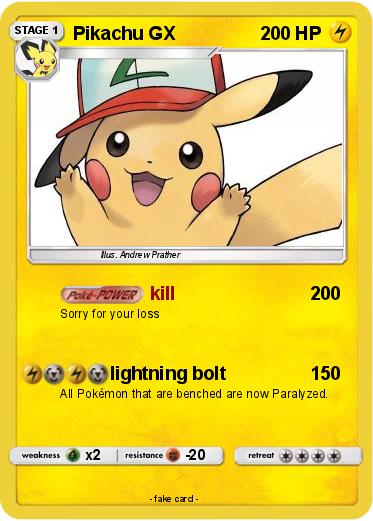 Pokemon Pikachu GX