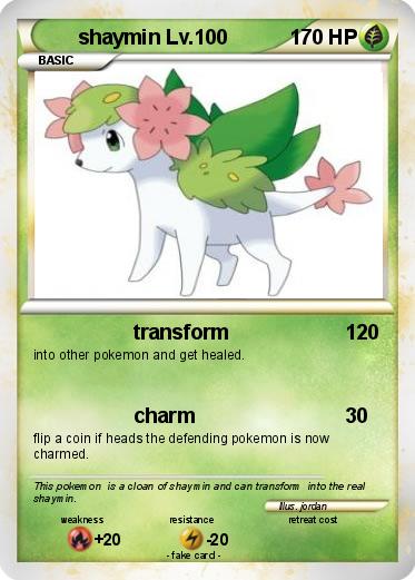 Pokemon shaymin Lv.100