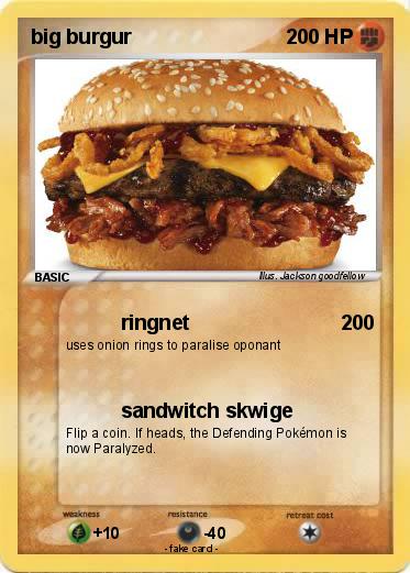 Pokemon big burgur