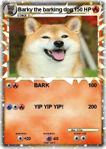 Pokemon Barky the barking dog