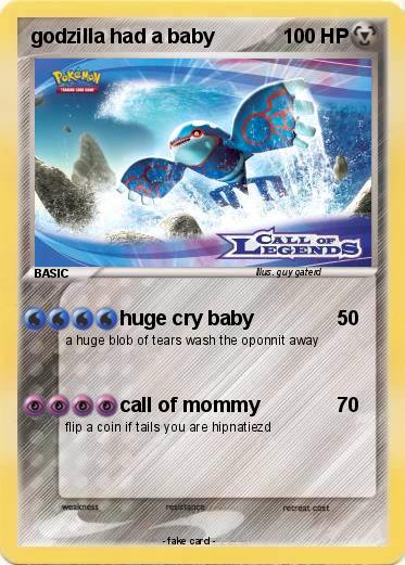 Pokemon godzilla had a baby