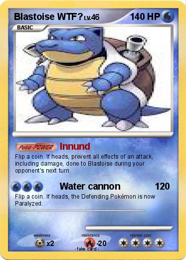 Pokemon Blastoise WTF?
