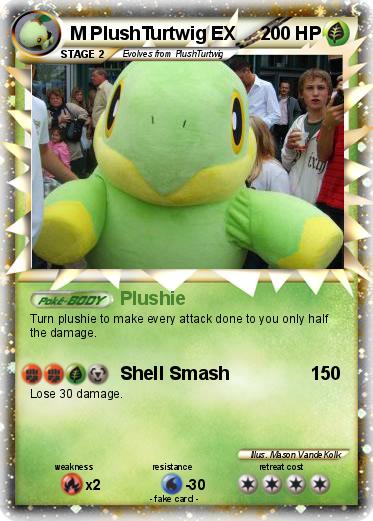 Pokemon M PlushTurtwig EX