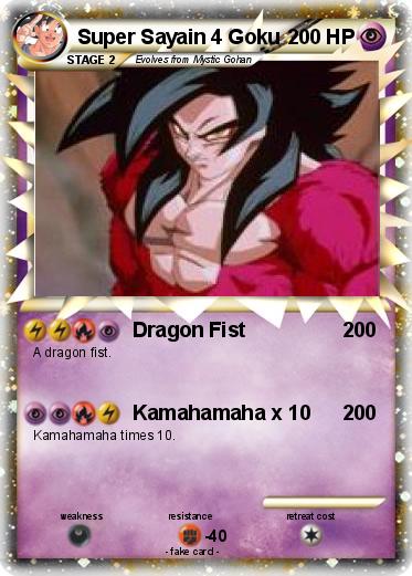 Pokemon Super Sayain 4 Goku