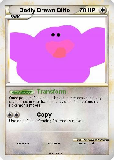 Pokemon Badly Drawn Ditto