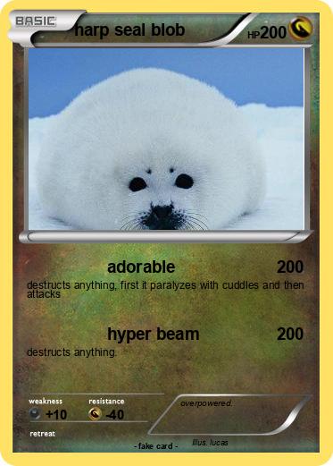 Pokemon harp seal blob