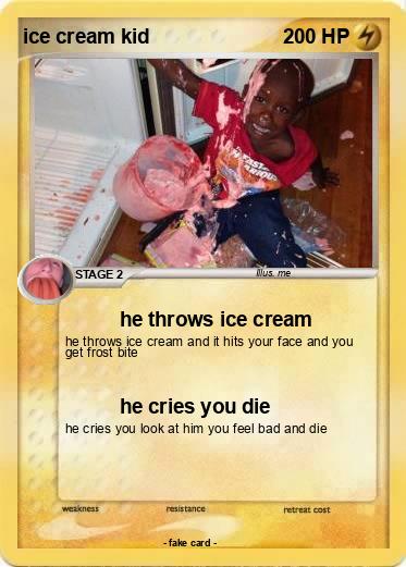 Pokemon ice cream kid