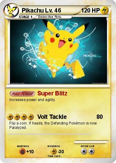 Pokemon Pikachu Lv. 46