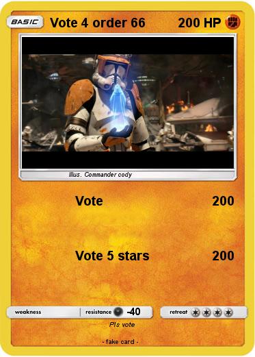 Pokemon Vote 4 order 66