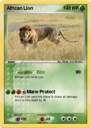 Pokemon African Lion