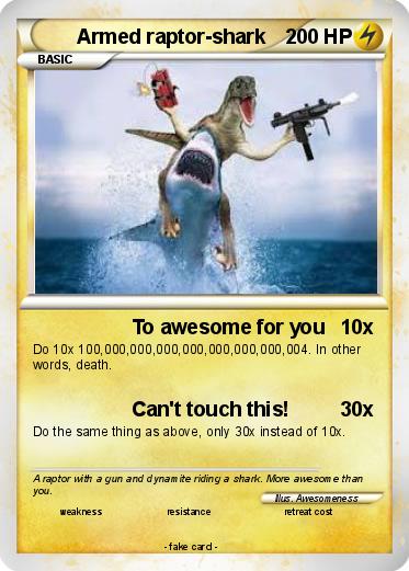 Pokemon Armed raptor-shark
