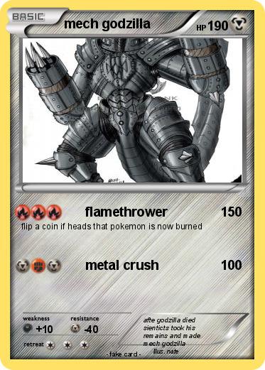 Pokemon mech godzilla