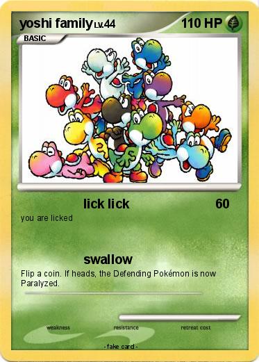 Pokemon yoshi family