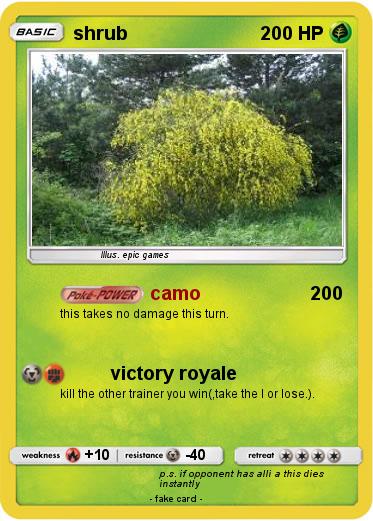 Pokemon shrub
