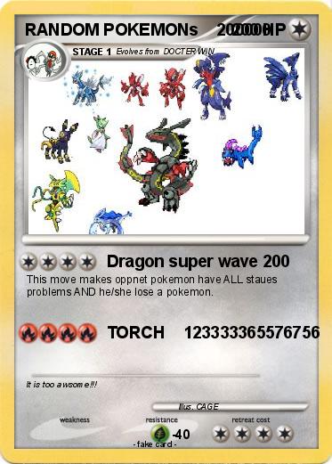 Pokemon RANDOM POKEMONs    200000