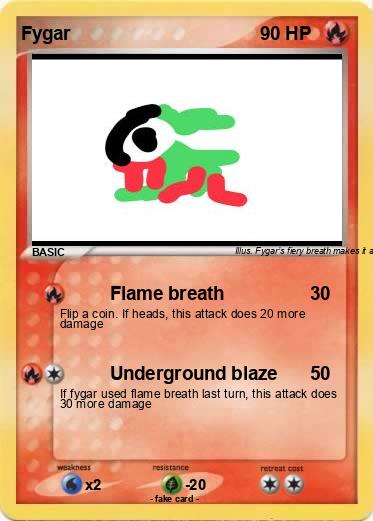 Pokemon Fygar Pokemon Fygar