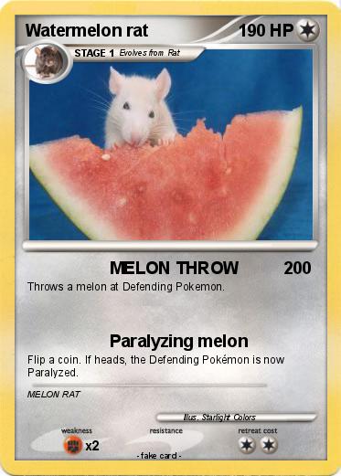 Pokemon Watermelon rat