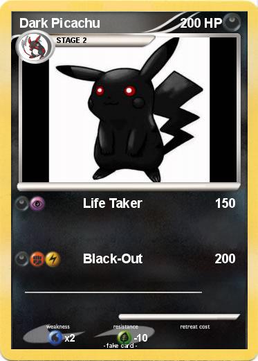 Pokemon Dark Picachu