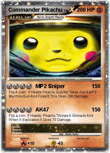 Pokemon Commander Pikachu