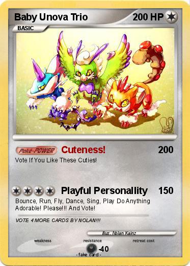 Pokemon Baby Unova Trio