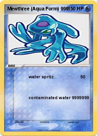 Pokemon Mewthree (Aqua Form) 999