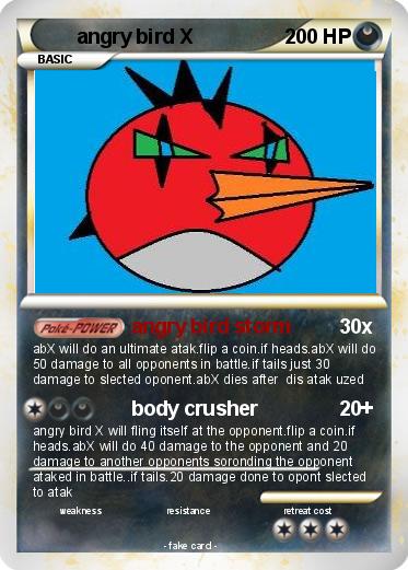 Pokemon angry bird X