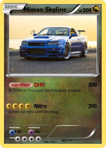 Pokemon Nissan Skyline